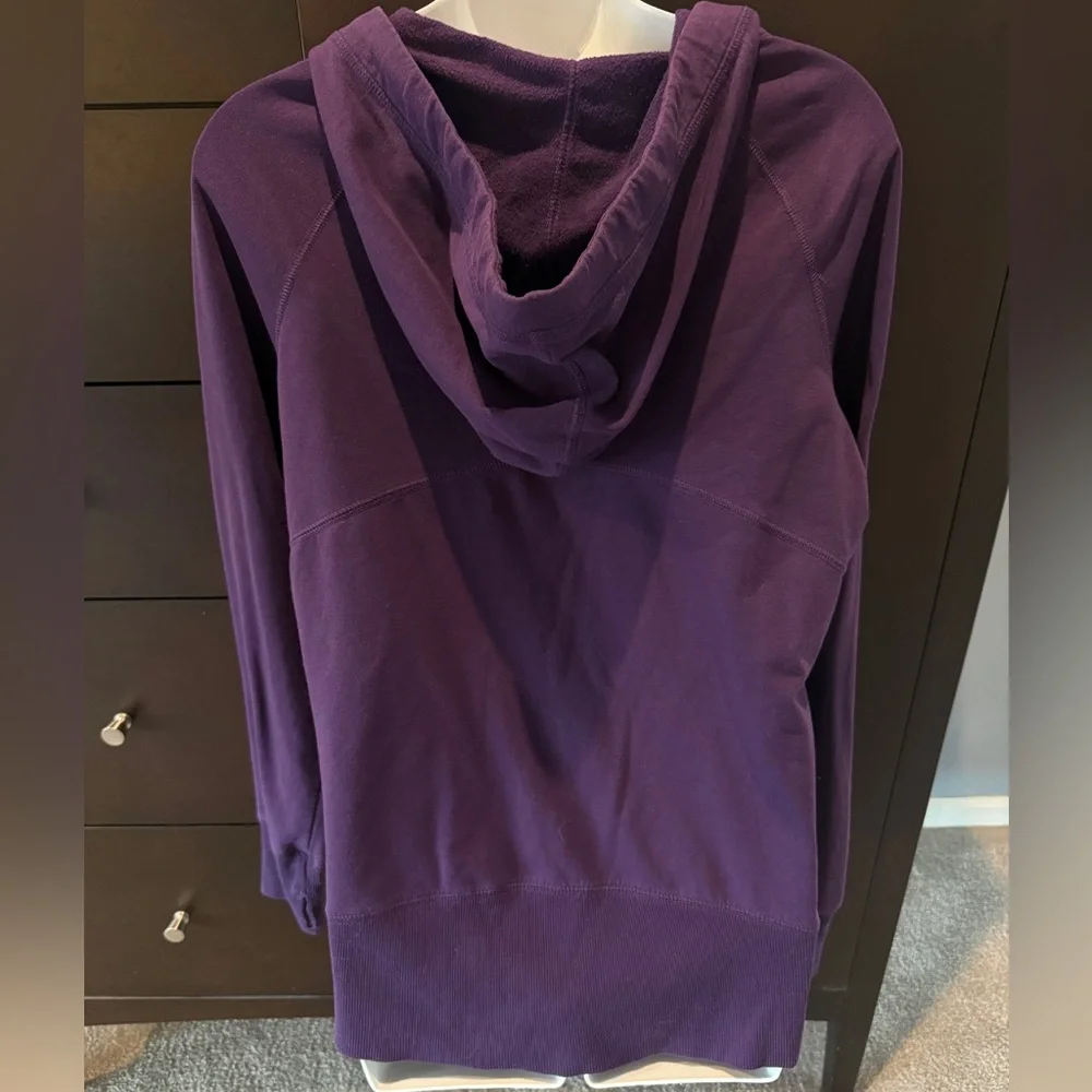 Z By Zella Women's Grape Purple Zip Up Athletic Semi-Fitted Hoodie, Large - Picture 2 of 4